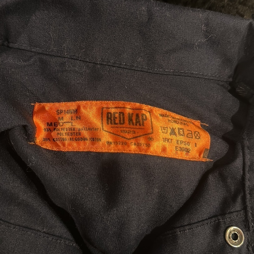 Red Kap Button Up Outerwear Size Medium Men’s - image 6